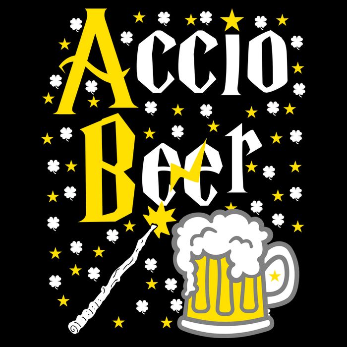 Accio Beer Wizard Wand Funny St Patrick's Day Womens Tank Top