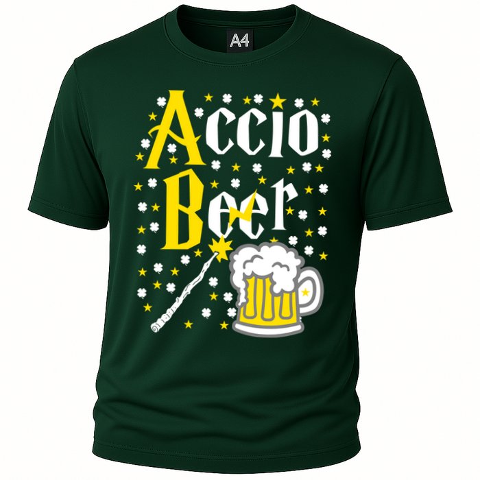 Accio Beer Wizard Wand Funny St Patrick's Day Performance Shirt