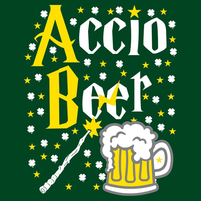 Accio Beer Wizard Wand Funny St Patrick's Day Performance Shirt