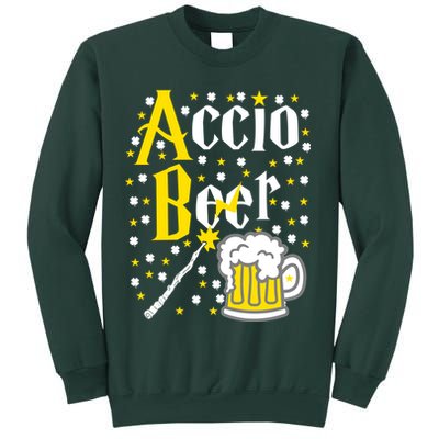Accio Beer Wizard Wand Funny St Patrick's Day Sweatshirt