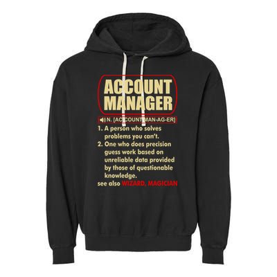 Account Manager Dictionary Definition Term Garment-Dyed Fleece Hoodie