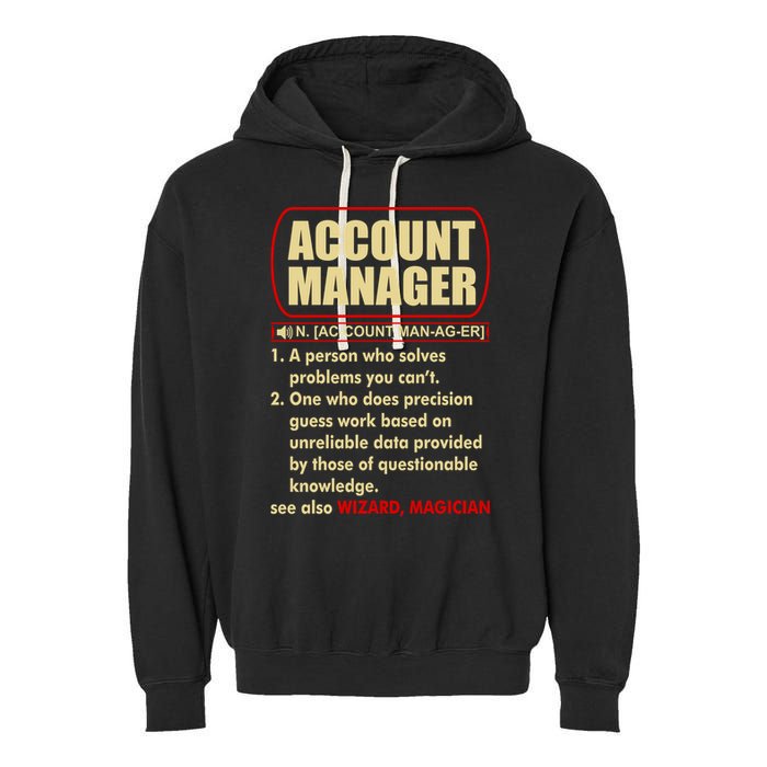 Account Manager Dictionary Definition Term Garment-Dyed Fleece Hoodie