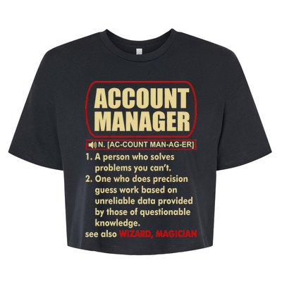 Account Manager Dictionary Definition Term Bella+Canvas Jersey Crop Tee