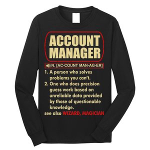 Account Manager Dictionary Definition Term Long Sleeve Shirt