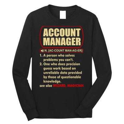 Account Manager Dictionary Definition Term Long Sleeve Shirt
