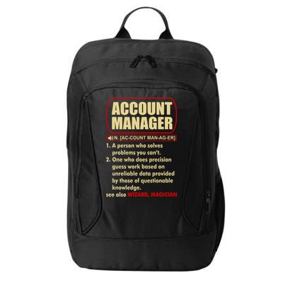 Account Manager Dictionary Definition Term City Backpack
