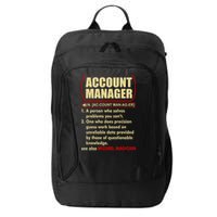 Account Manager Dictionary Definition Term City Backpack