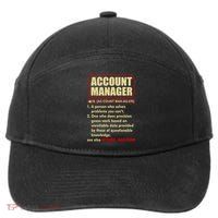 Account Manager Dictionary Definition Term 7-Panel Snapback Hat