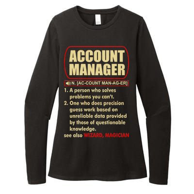 Account Manager Dictionary Definition Term Womens CVC Long Sleeve Shirt