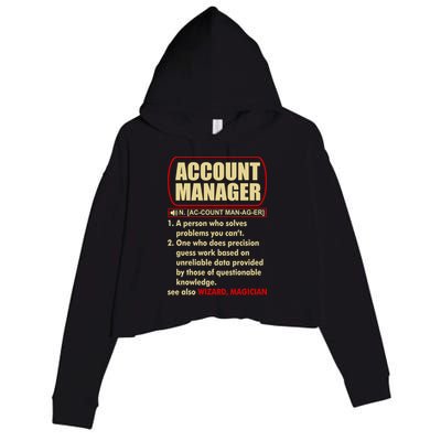 Account Manager Dictionary Definition Term Crop Fleece Hoodie