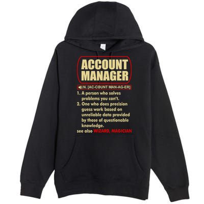 Account Manager Dictionary Definition Term Premium Pullover Hoodie