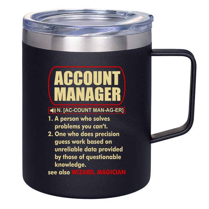 Account Manager Dictionary Definition Term 12oz Stainless Steel Coffee Mug