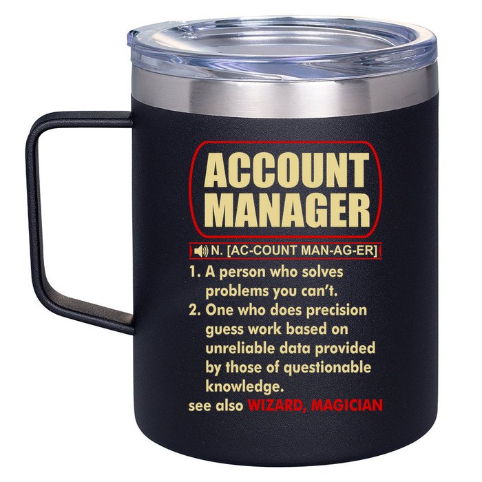 Account Manager Dictionary Definition Term 12oz Stainless Steel Coffee Mug