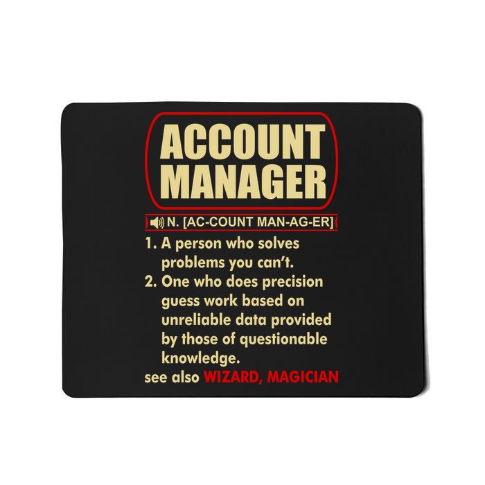 Account Manager Dictionary Definition Term Mousepad