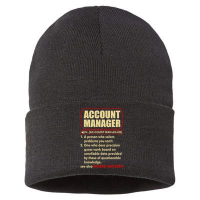 Account Manager Dictionary Definition Term Sustainable Knit Beanie