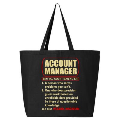Account Manager Dictionary Definition Term 25L Jumbo Tote
