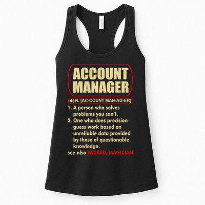Account Manager Dictionary Definition Term Womens Tank Top