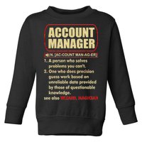 Account Manager Dictionary Definition Term Toddler Sweatshirt