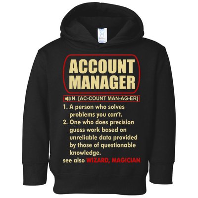 Account Manager Dictionary Definition Term Toddler Hoodie