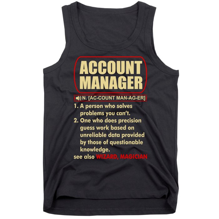 Account Manager Dictionary Definition Term Tank Top
