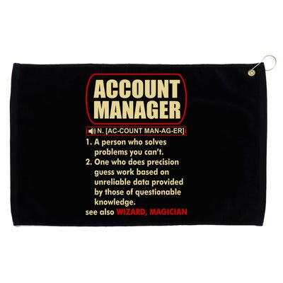 Account Manager Dictionary Definition Term Grommeted Golf Towel