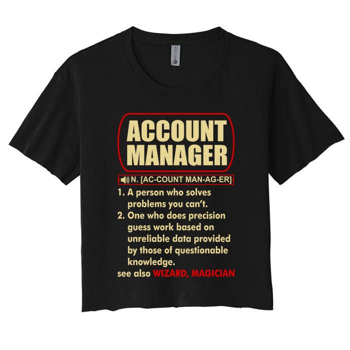 Account Manager Dictionary Definition Term Crop Top