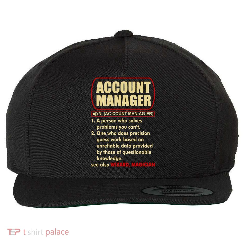 Account Manager Dictionary Definition Term Wool Snapback Cap