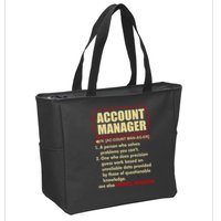 Account Manager Dictionary Definition Term Zip Tote Bag