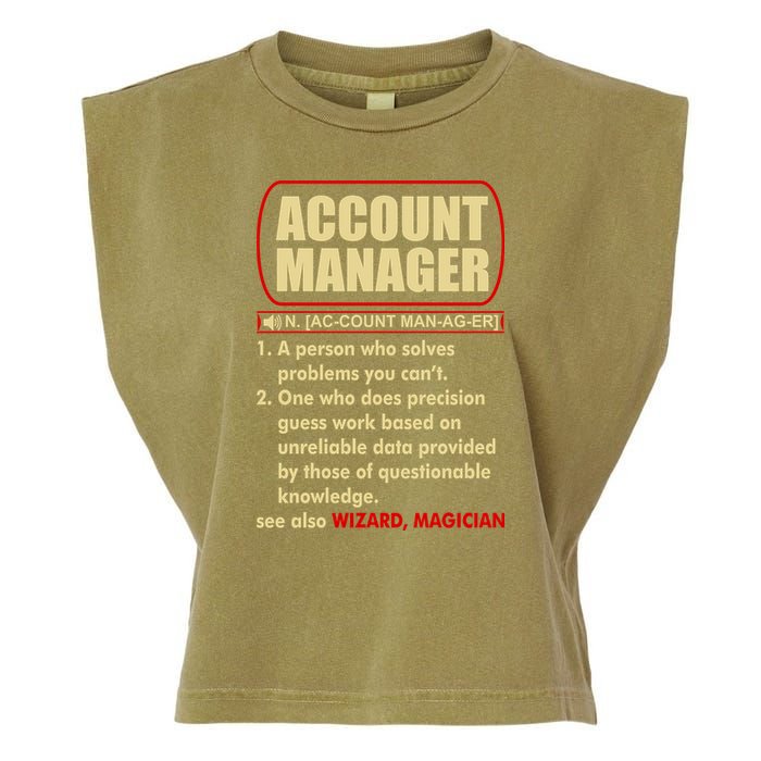 Account Manager Dictionary Definition Term Garment-Dyed Women's Muscle Tee