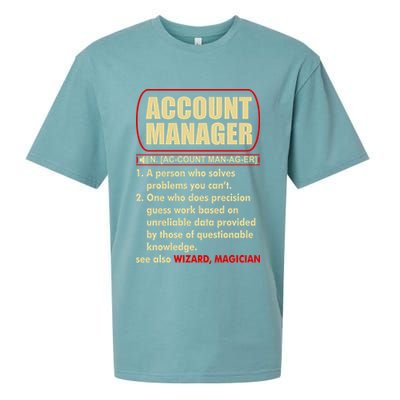 Account Manager Dictionary Definition Term Sueded Cloud Jersey T-Shirt