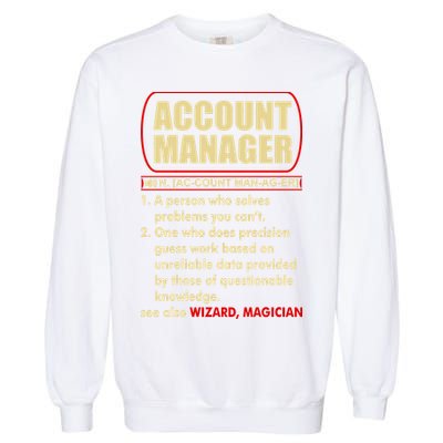 Account Manager Dictionary Definition Term Garment-Dyed Sweatshirt