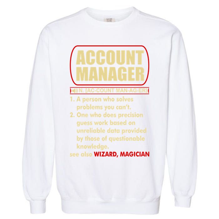 Account Manager Dictionary Definition Term Garment-Dyed Sweatshirt