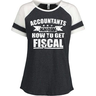 Accountants Know How To Get Fiscal Enza Ladies Jersey Colorblock Tee