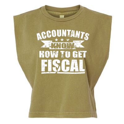 Accountants Know How To Get Fiscal Garment-Dyed Women's Muscle Tee