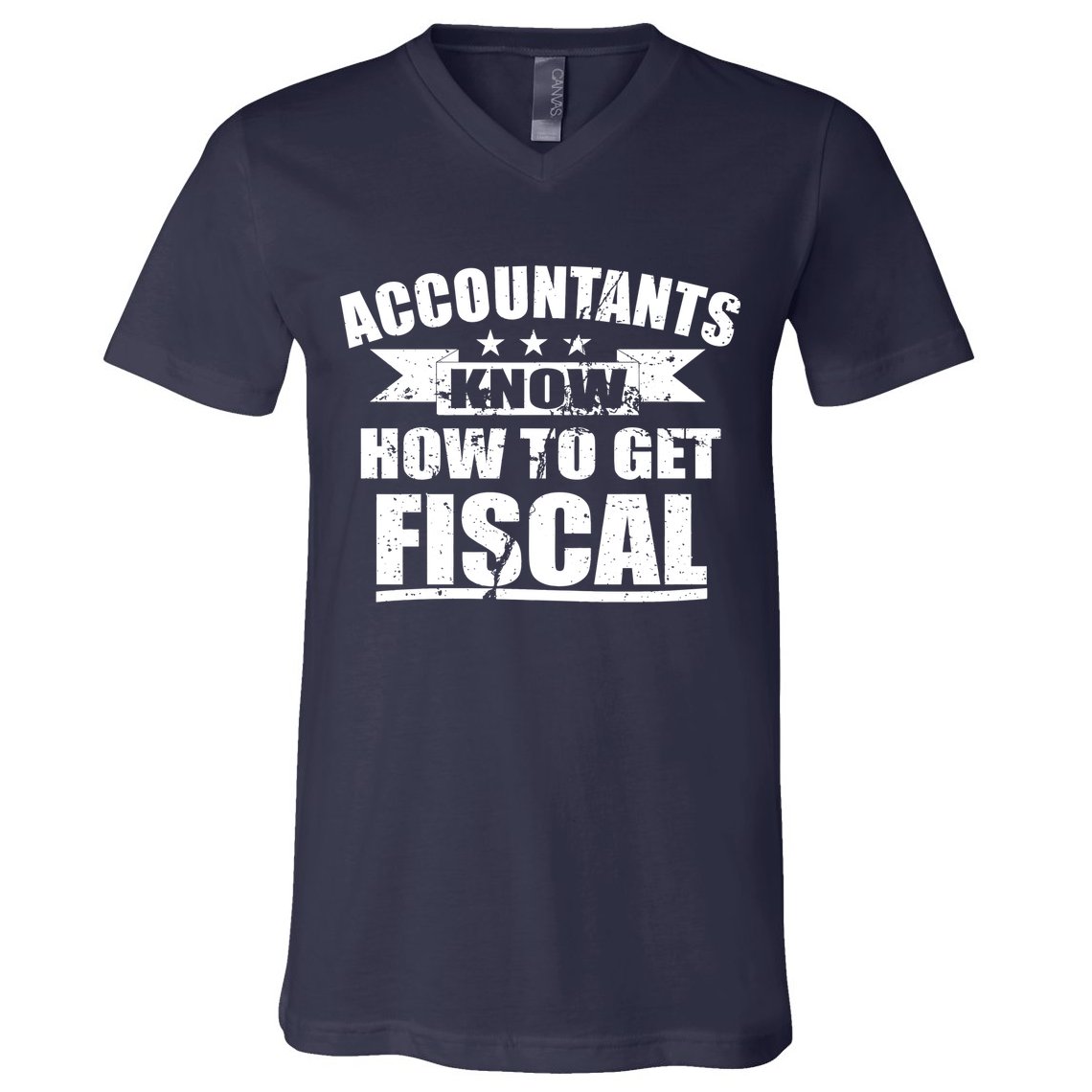 Accountants Know How To Get Fiscal V-Neck T-Shirt