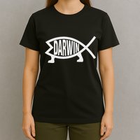 Atheist Charles Darwin Theory Of Evolution Fish T-Shirt