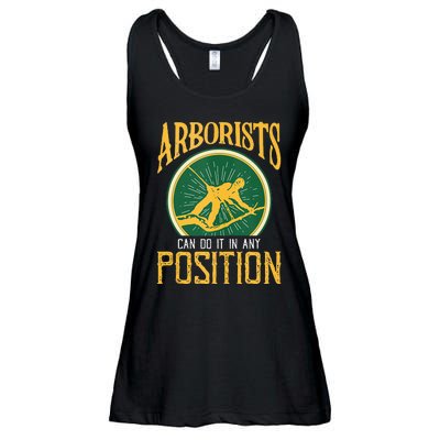 Arborists Can Do It In Any Position Arborist Ladies Essential Flowy Tank