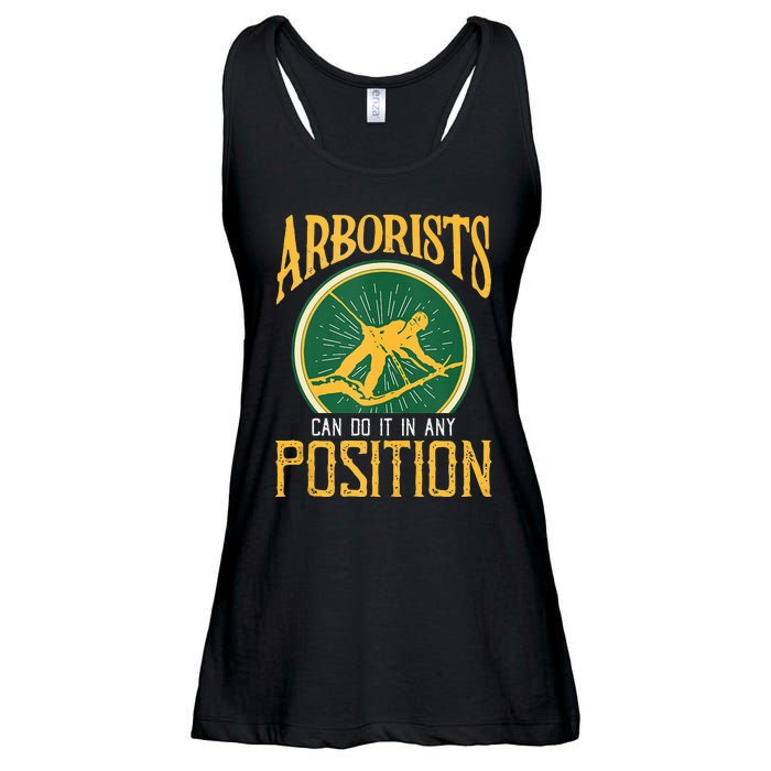 Arborists Can Do It In Any Position Arborist Ladies Essential Flowy Tank