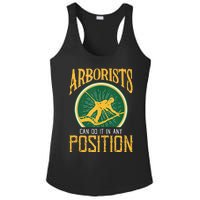 Arborists Can Do It In Any Position Arborist Ladies PosiCharge Competitor Racerback Tank