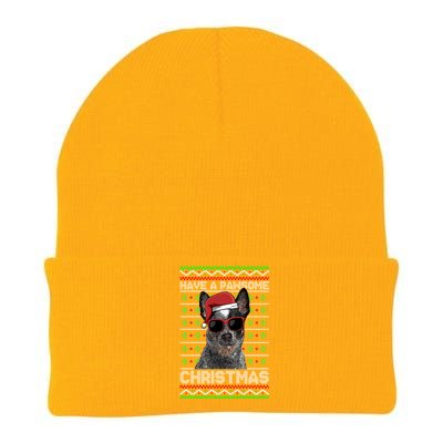 Australian Cattle Dog Funny Pawsome Christmas Gift Knit Cap Winter Beanie