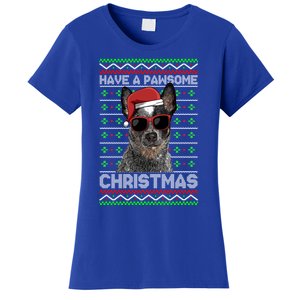 Australian Cattle Dog Funny Pawsome Christmas Gift Women's T-Shirt