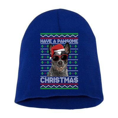 Australian Cattle Dog Funny Pawsome Christmas Gift Short Acrylic Beanie