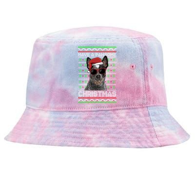 Australian Cattle Dog Funny Pawsome Christmas Gift Tie-Dyed Bucket Hat