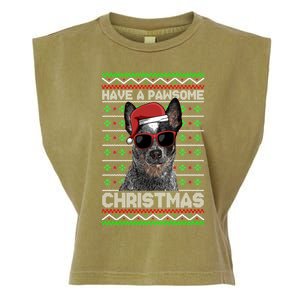 Australian Cattle Dog Funny Pawsome Christmas Gift Garment-Dyed Women's Muscle Tee