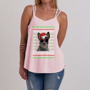 Australian Cattle Dog Funny Pawsome Christmas Gift Women's Strappy Tank