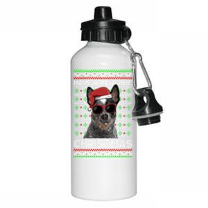 Australian Cattle Dog Funny Pawsome Christmas Gift Aluminum Water Bottle