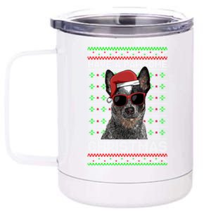 Australian Cattle Dog Funny Pawsome Christmas Gift 12 oz Stainless Steel Tumbler Cup