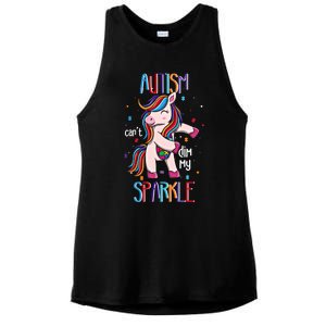 Autism CanT Dim My Puzzle Unicorn Autism Awareness Gift Ladies PosiCharge Tri-Blend Wicking Tank