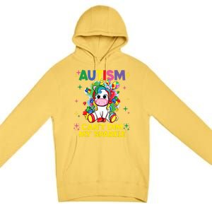 Autism CanT Dim My Unicorn Autism Awareness Meaningful Gift Premium Pullover Hoodie