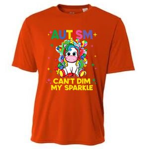 Autism CanT Dim My Unicorn Autism Awareness Meaningful Gift Cooling Performance Crew T-Shirt